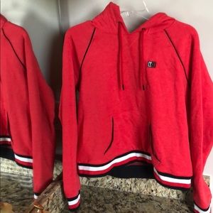 Tommy Hilfiger Cropped Drawstring Hoodie NWOT
